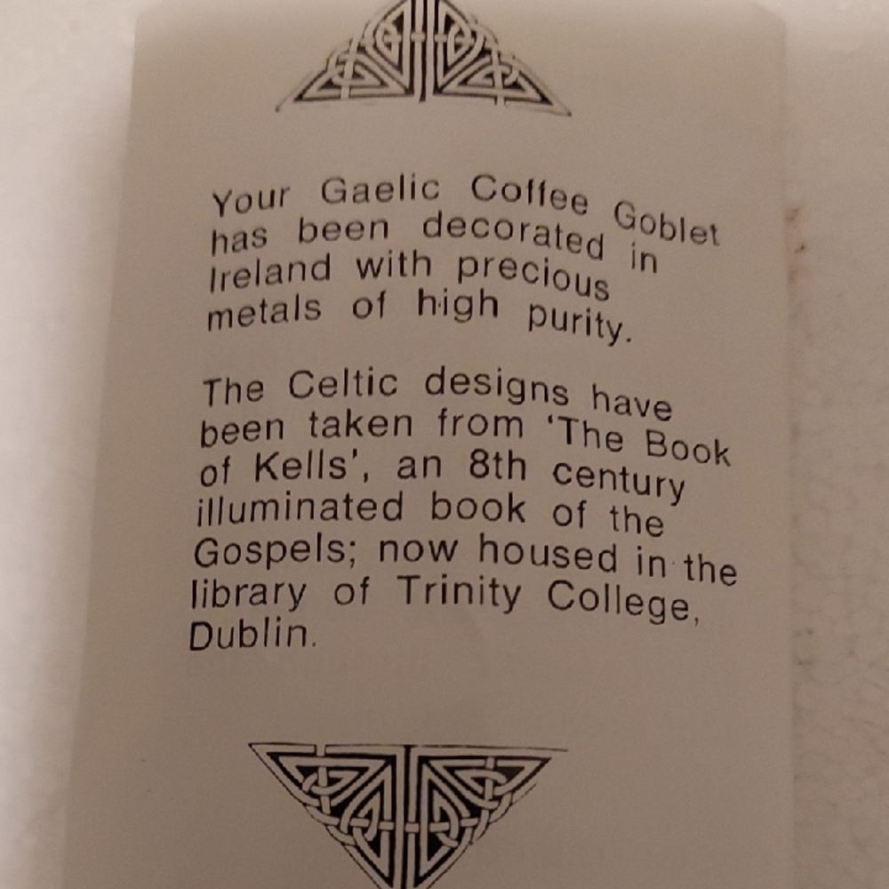 Set of 6 Gaelic Coffee Glasses - Picture 4 of 4